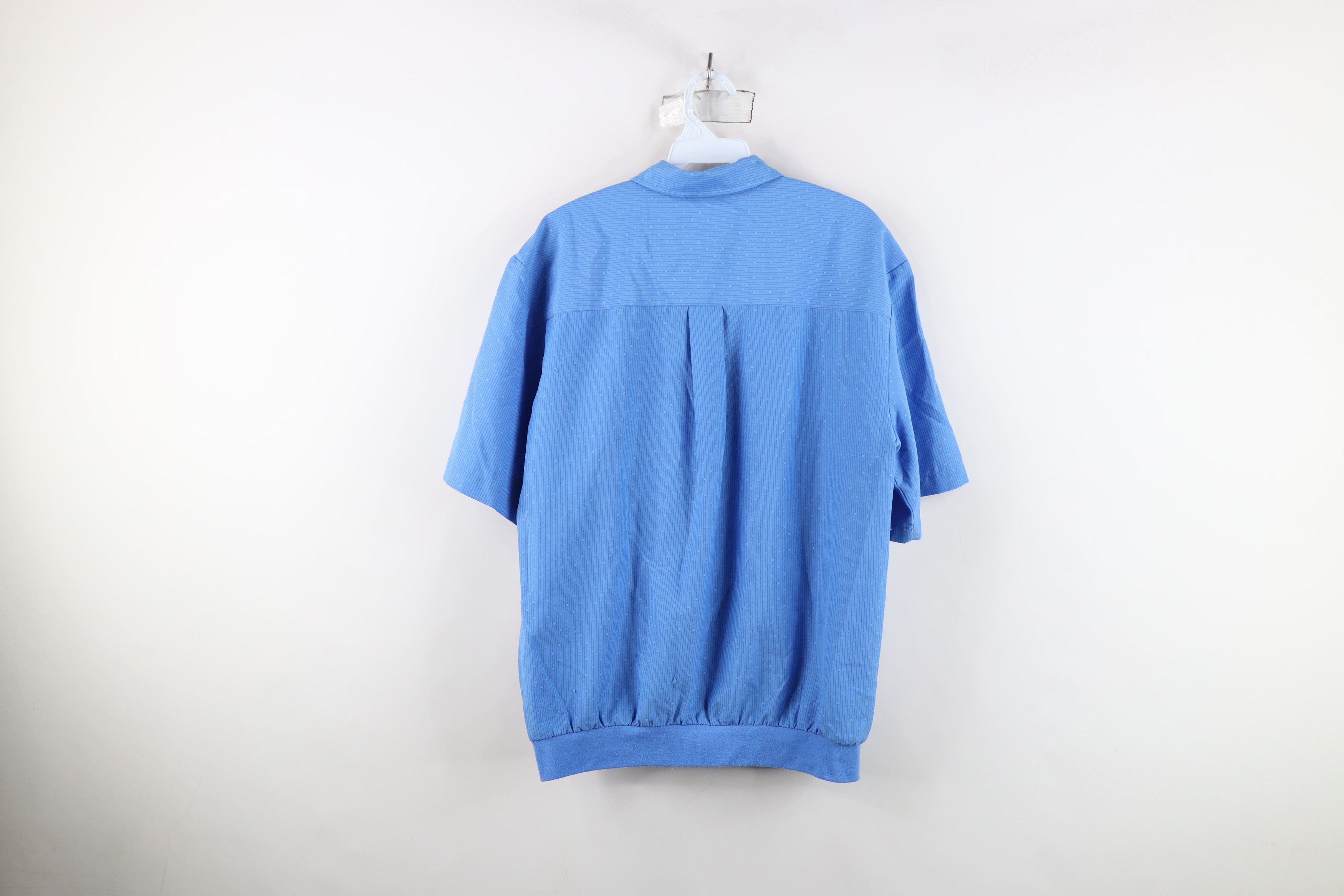 Vintage Vintage 90s Streetwear Striped Short Sleeve Zip Shirt Jacket Size US M / EU 48-50 / 2 - 11 Thumbnail