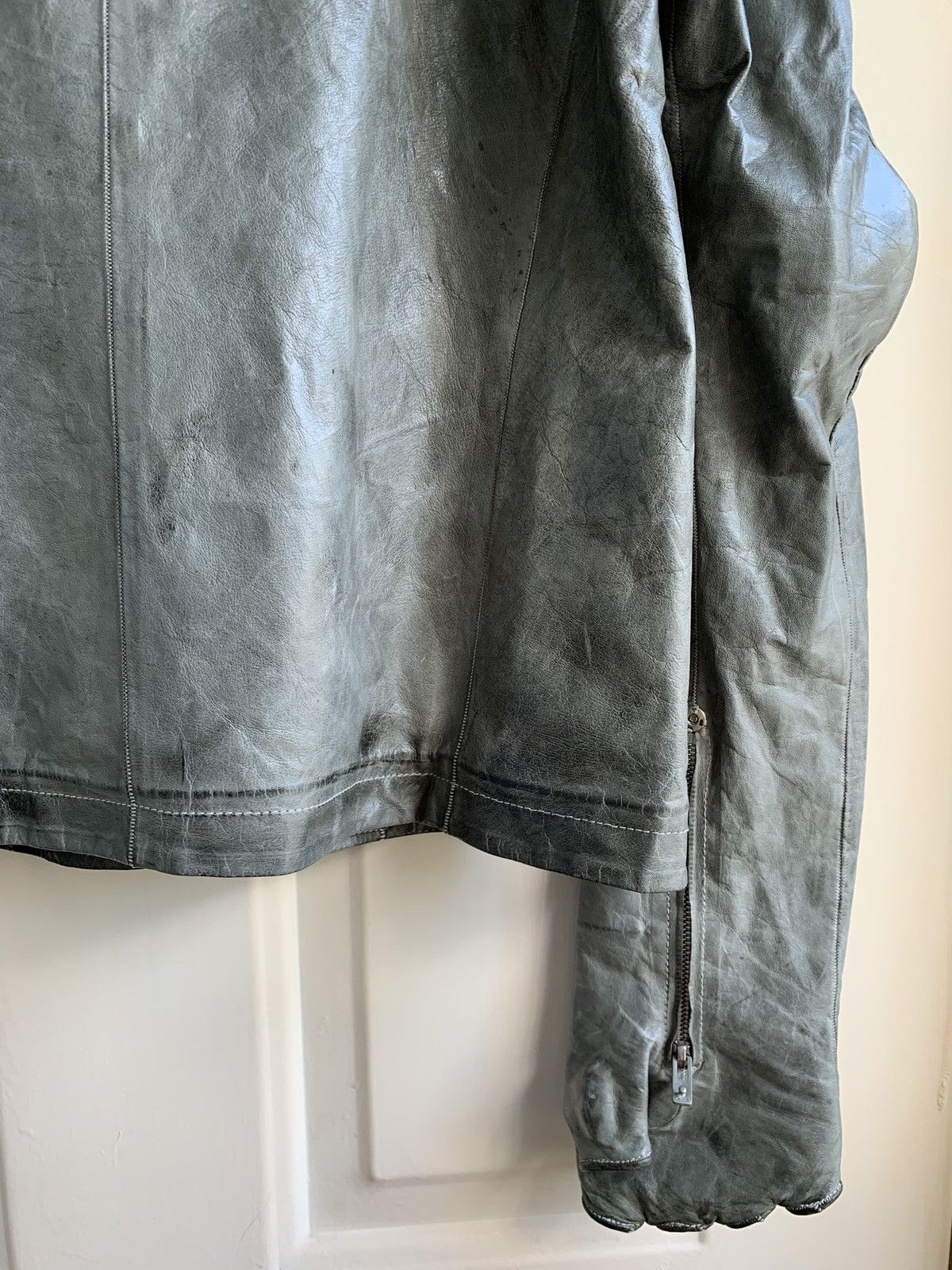 Carol Christian Poell CCP LM/2599GP ROOLS-PTC/19 High Necked Leather Jacket Size US L / EU 52-54 / 3 - 7 Thumbnail