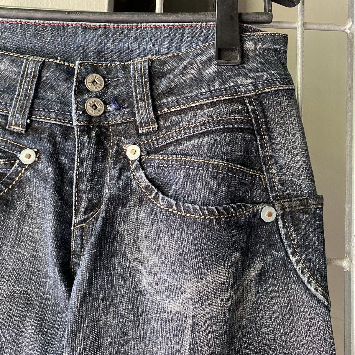 Marithe + Francois Girbaud MARITHE FRANCOIS GIRBAUD Dark Wash Bootcut Jeans Size US 32 / EU 48 - 8 Thumbnail