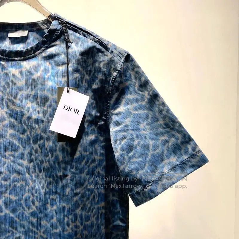 Dior Dior Men's Blue Printed Nylon T-Shirt . Size US M / EU 48-50 / 2 - 4 Thumbnail