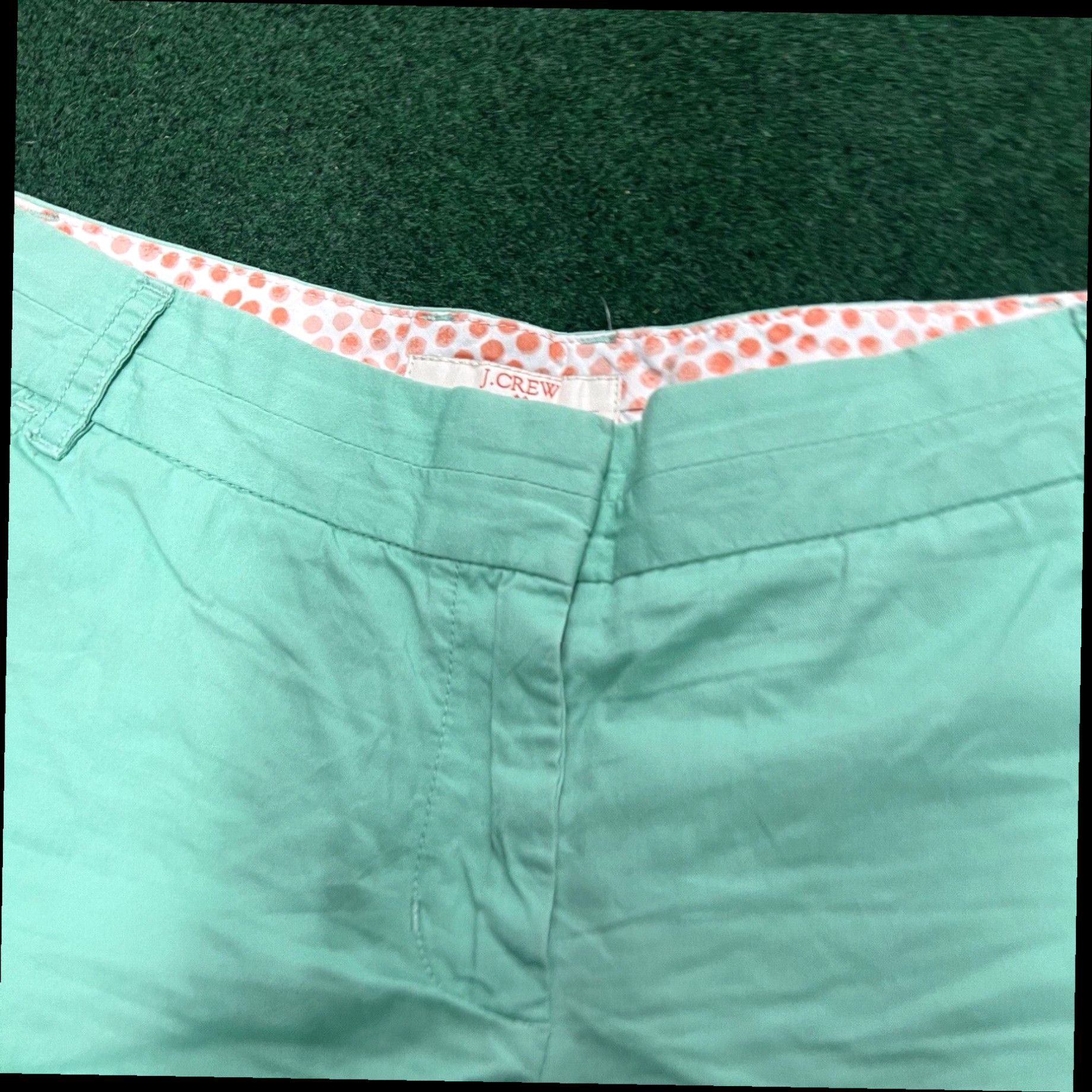 J.Crew J. Crew Shorts Womens Size 8 Chino Green Mid Rise Twill 4.5" Inseam City Fit Size 30" / US 8 / IT 44 - 2 Thumbnail