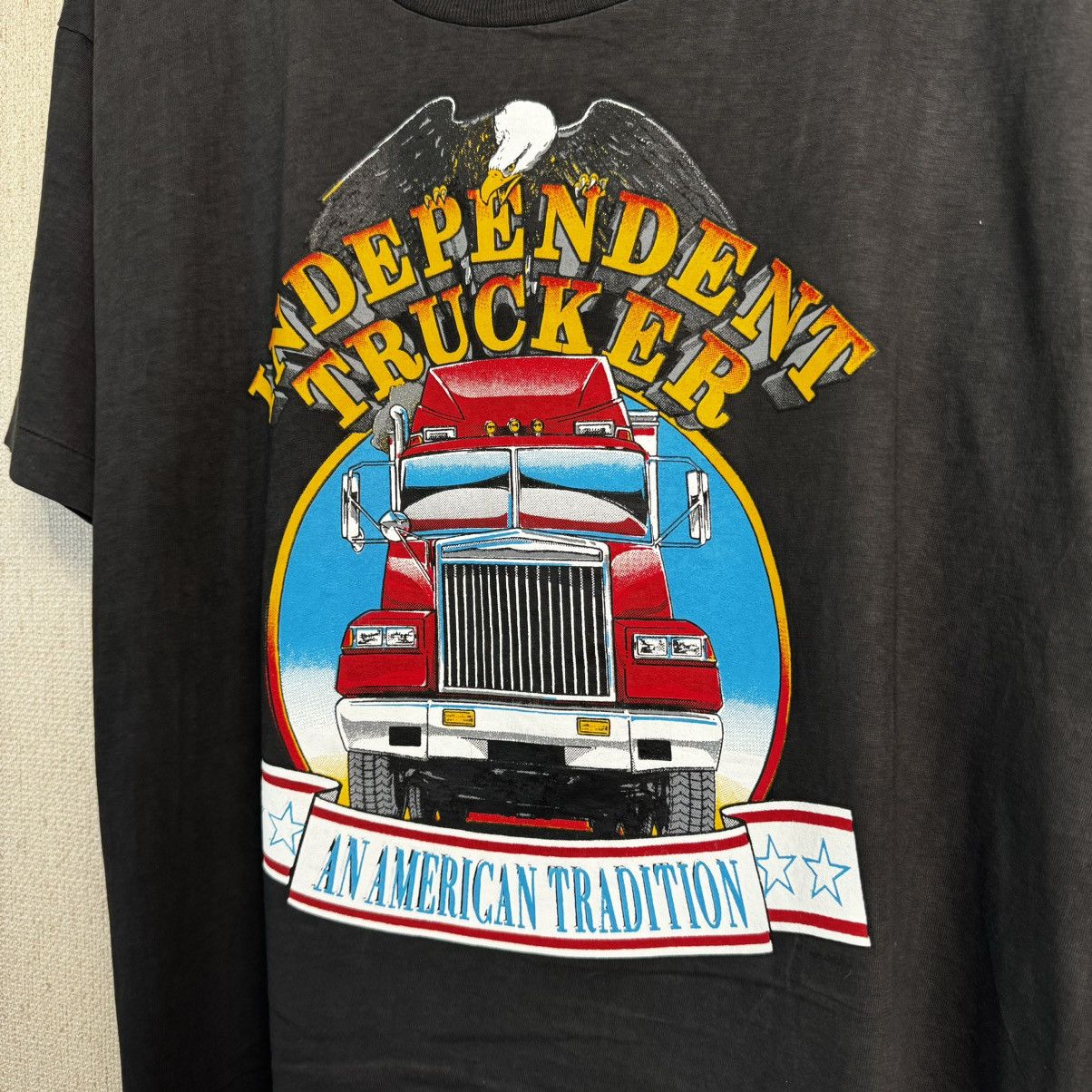 Harley Davidson × Vintage Vintage Independent Trucker T shirt Eagle USA 3D Emblem XL Size US XL / EU 56 / 4 - 10 Thumbnail