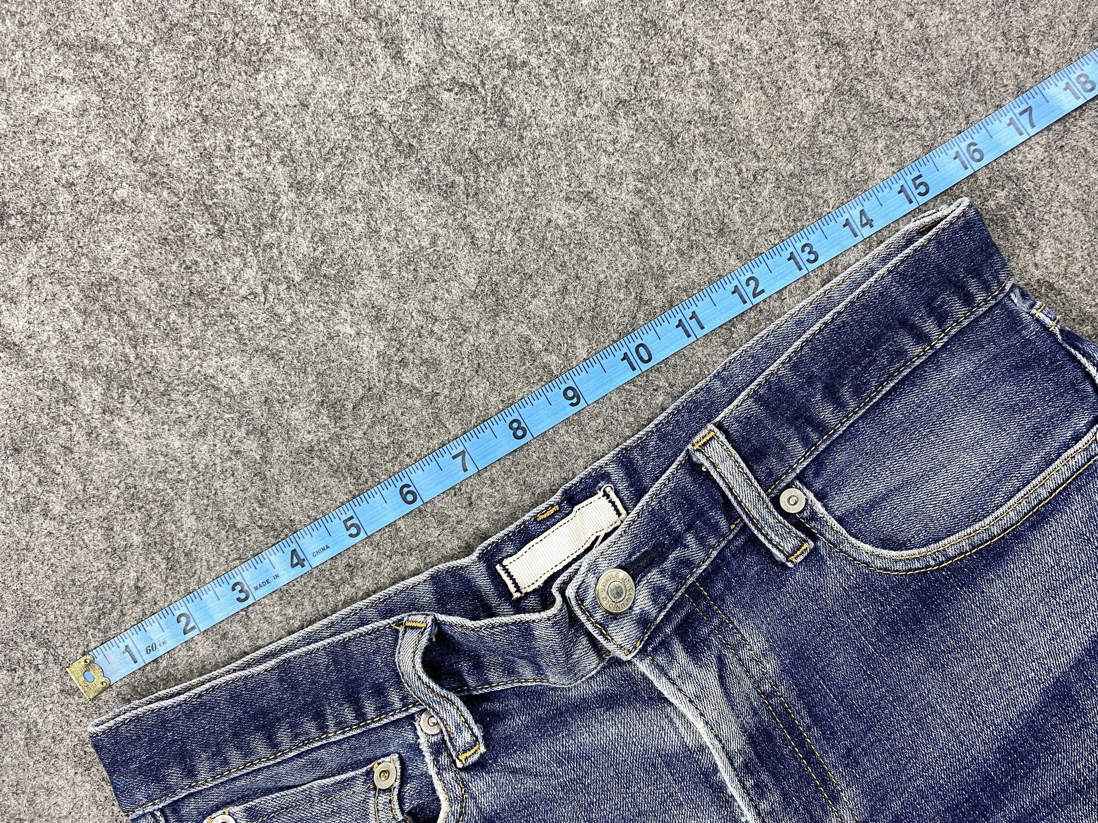 Japanese Brand Redline Distressed Blue Vintage Uniqlo 31x27 Denim -JN1331 Size US 31 - 5 Thumbnail