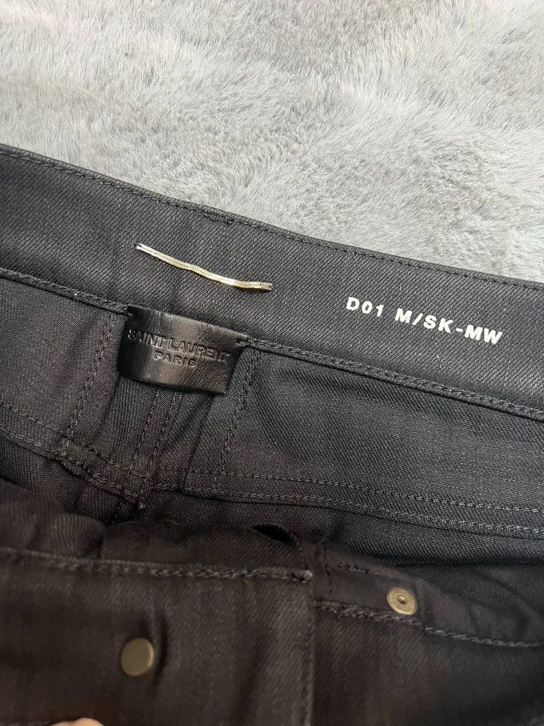 Saint Laurent Paris Saint Laurent Paris Spring/Summer 16 D01 Black Raw Edge Ba Size US 30 / EU 46 - 3 Thumbnail