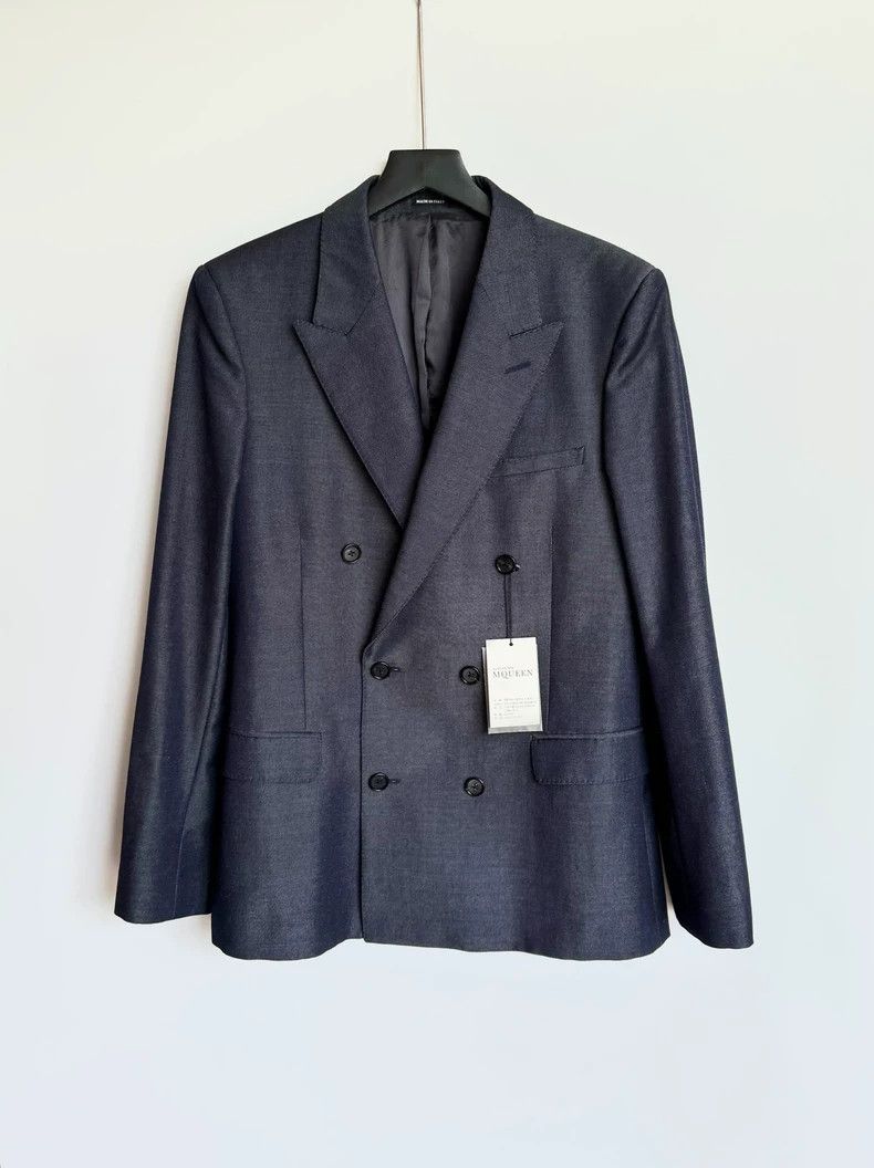 Alexander McQueen Alexander Mcqueen Mahai wool blended double-breasted suit Size 48R - 1 Thumbnail