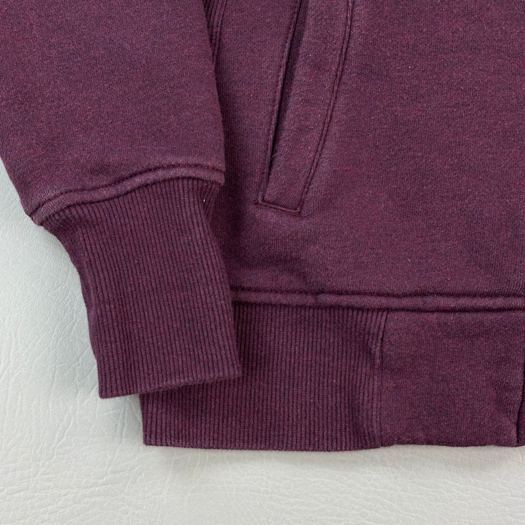 Carhartt Carhartt Sweatshirt Women's Small Dark Plum Full Zip Embroidered Logo - Regular Length, Cotton Blend, Fleece, Outdoor, Retro - Adults Womens Size S / US 4 / IT 40 - 2 Thumbnail