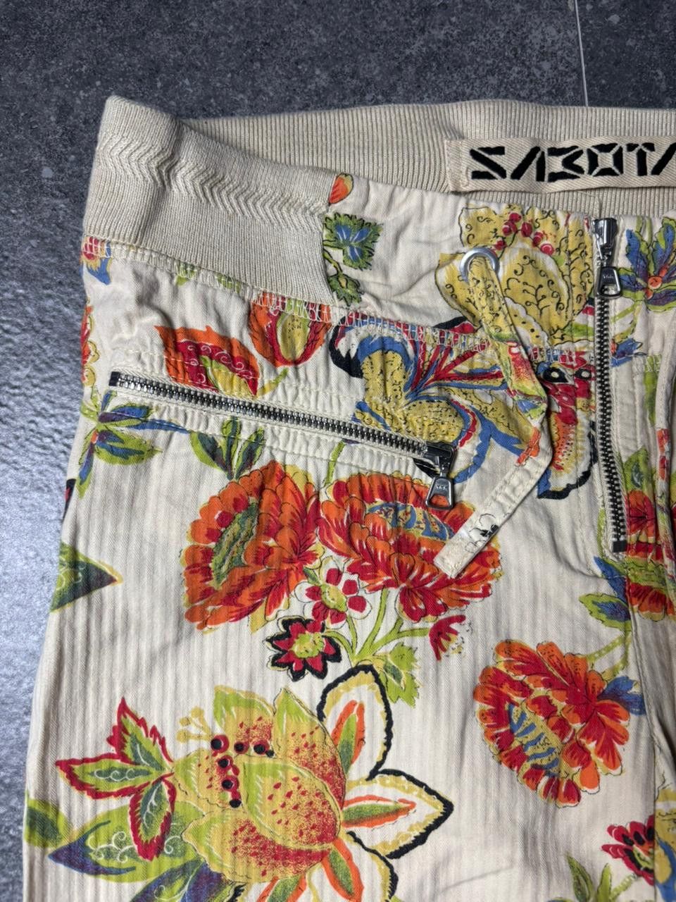 Other RARE 1990s Sabotage Espionage Budhisattava Floral Pants Size 28" / US 6 / IT 42 - 3 Thumbnail