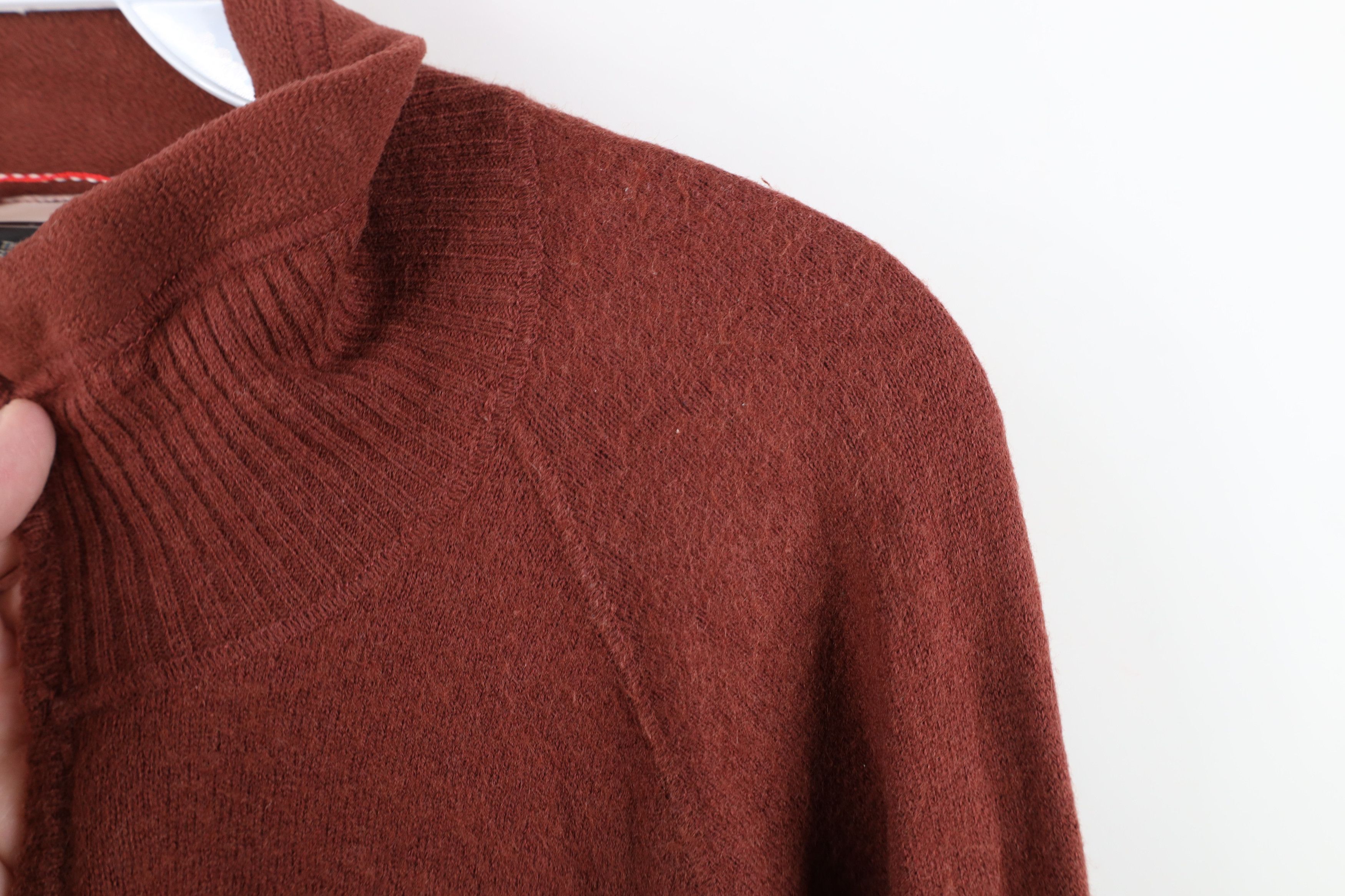 The North Face Vintage The North Face Wool Blend Knit Half Zip Sweater Red Size US M / EU 48-50 / 2 - 8 Thumbnail