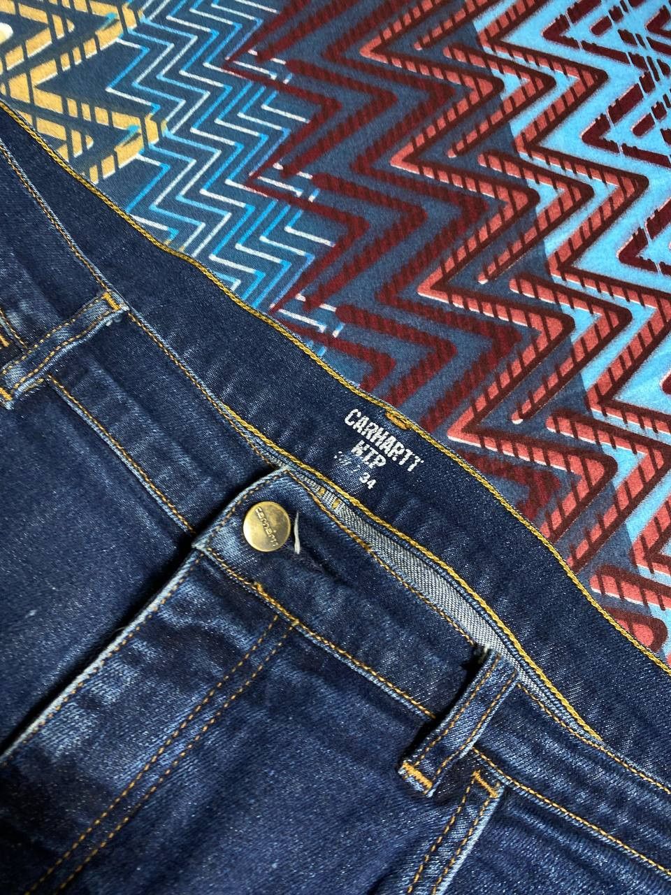 Carhartt × Vintage Vintage Baggy Washed Denim Jeans Wide Y2K Size 38" / US 16 / IT 52 - 18 Thumbnail