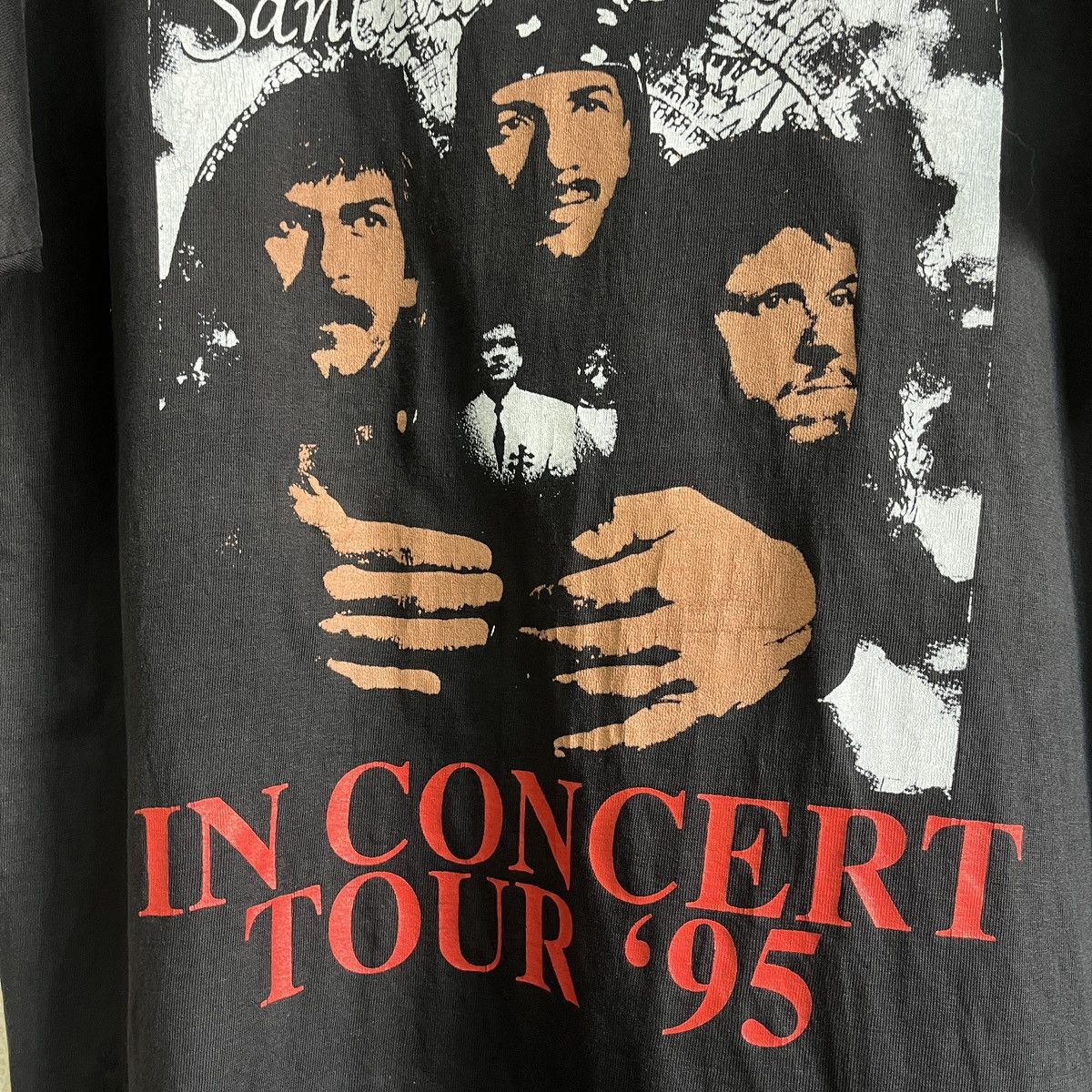 Band Tees × Vintage Rock Santana Brothers In Concert Tour 95 TShirt Size US L / EU 52-54 / 3 - 8 Thumbnail