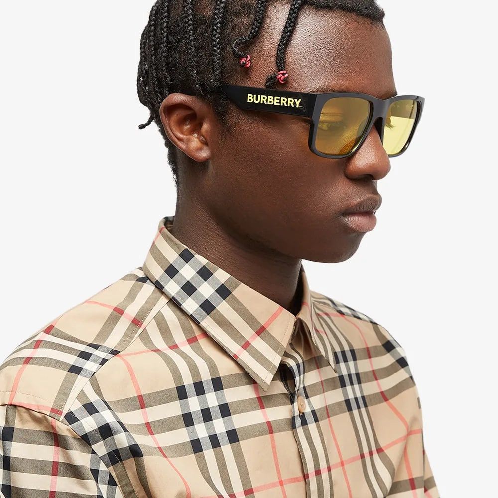 Burberry NEW Burberry KNIGHT BE4358 300185 Square Men Sunglasses Size ONE SIZE - 12 Thumbnail