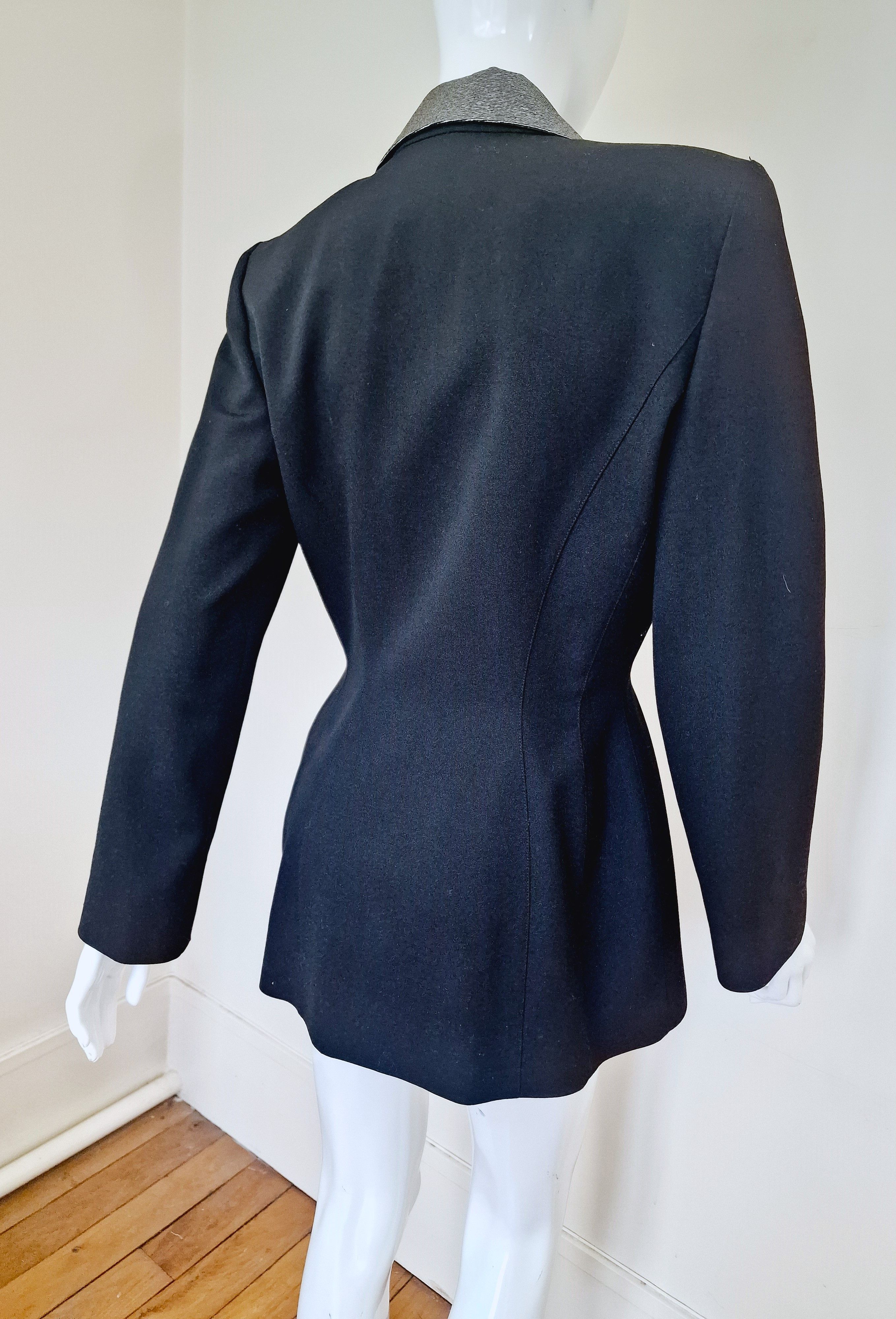 Thierry Mugler Thierry Mugler F/W 2000 Evening Rhinestone Blazer Jacket Size L / US 10 / IT 46 - 8 Thumbnail