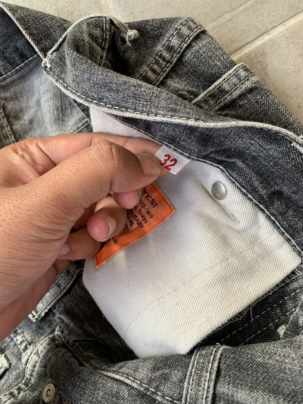 Japanese Brand 2000s Gowest Denim Pants Size US 32 / EU 48 - 7 Thumbnail