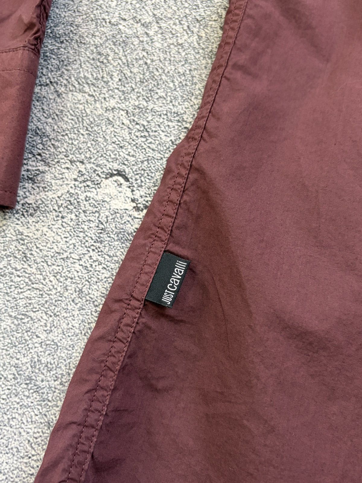 Just Cavalli Just Cavalli Archive Burgundy Pleated Shirt Italy IT 52 Size US L / EU 52-54 / 3 - 9 Thumbnail
