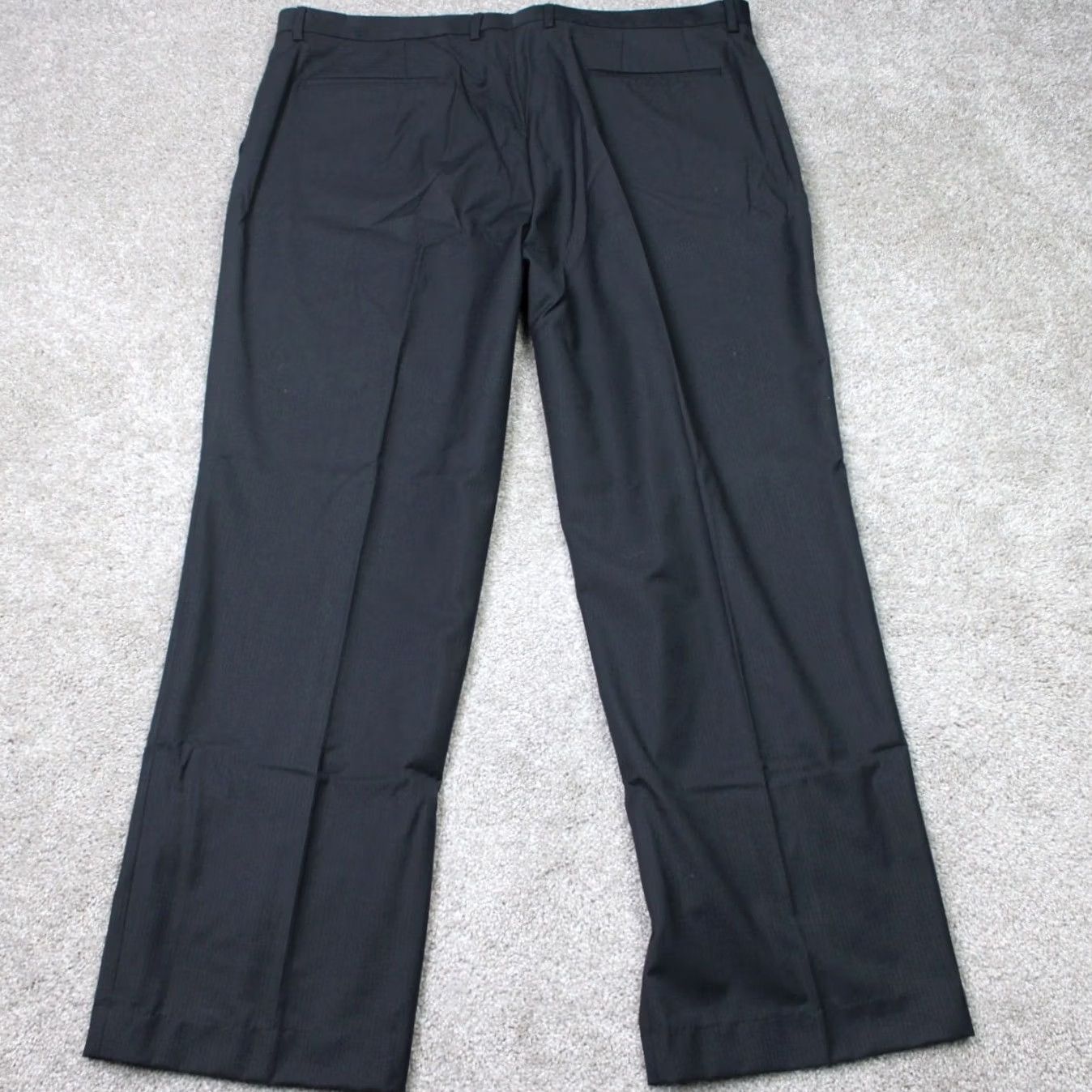 Liz Claiborne Claiborne Pants Mens 40x30 Gray Flat Front Dress Pants NWT Regular Inseam 30 Polyester Rayon Wool Front Type: Flat Front Mens Size US 40 / EU 56 - 6 Thumbnail