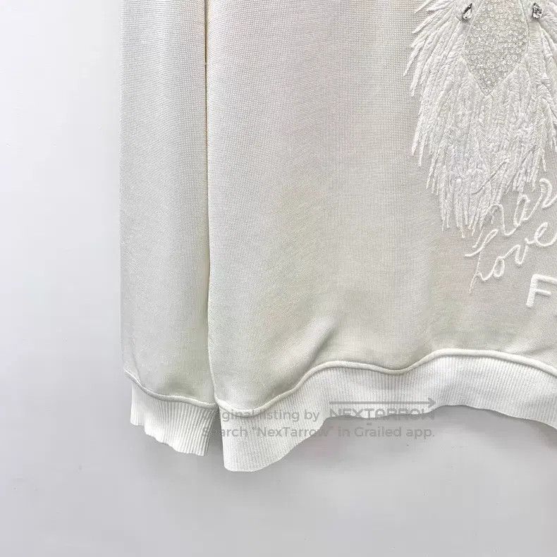 Fendi Fendi White Karl Lagerfeld Signature Cartoon Embroidered L Size XS / US 0-2 / IT 36-38 - 4 Thumbnail