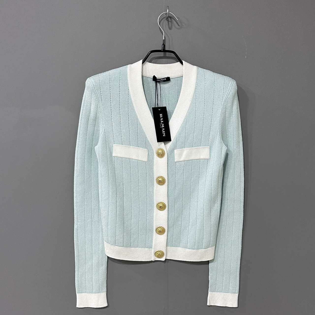 Balmain Balmain Blue Sweater it_34 Women Size XXS / US 00 / IT 34 - 1 Thumbnail