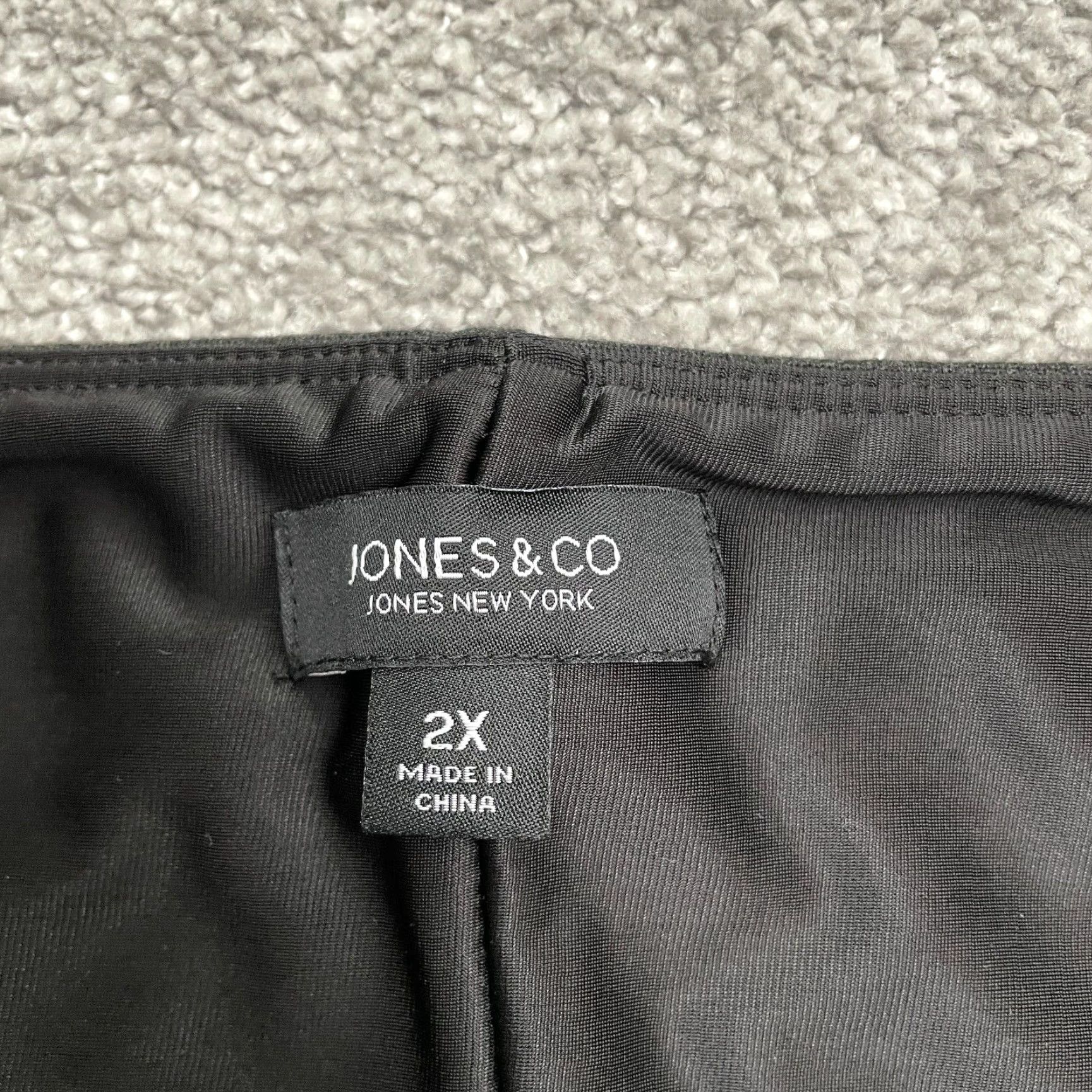 Jones New York Jones New York Tapered Pants Womens 2X Gray Ankle Pull On Knit Nylon Rayon Spandex Easy Care Comfortable Stretch Casual Size 40" / US 18 - 4 Thumbnail