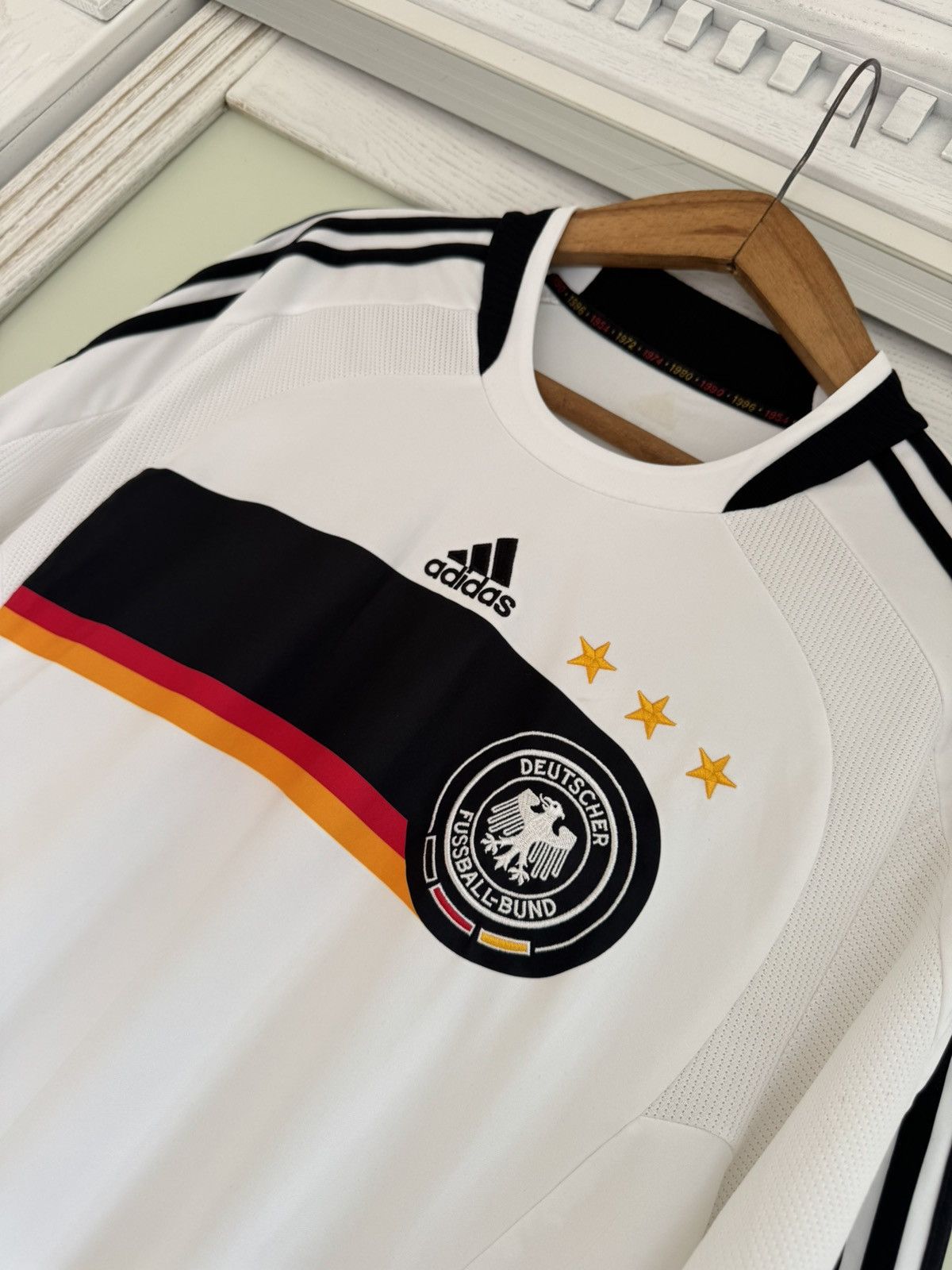 Adidas Vintage Germany 2008-2009 Home Soccer Jersey Football Kit Size US XL / EU 56 / 4 - 6 Thumbnail