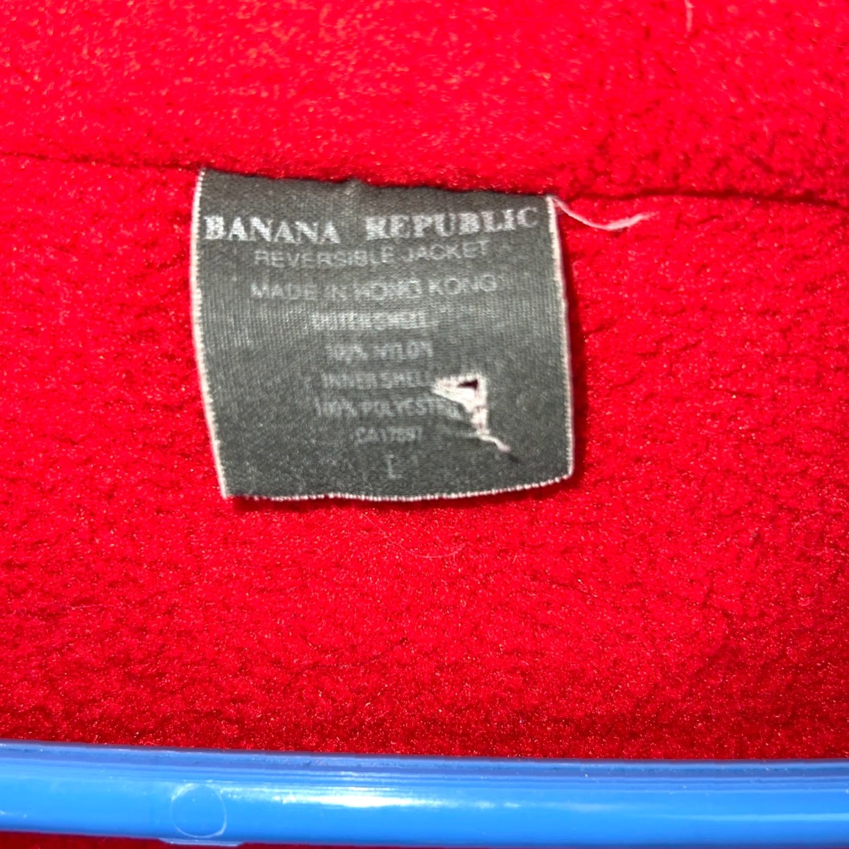 Banana Republic VINTAGE Banana Republic Men’s Reversible Red Nylon Zip Jacket Adults Large Casual 90s Size US L / EU 52-54 / 3 - 3 Thumbnail