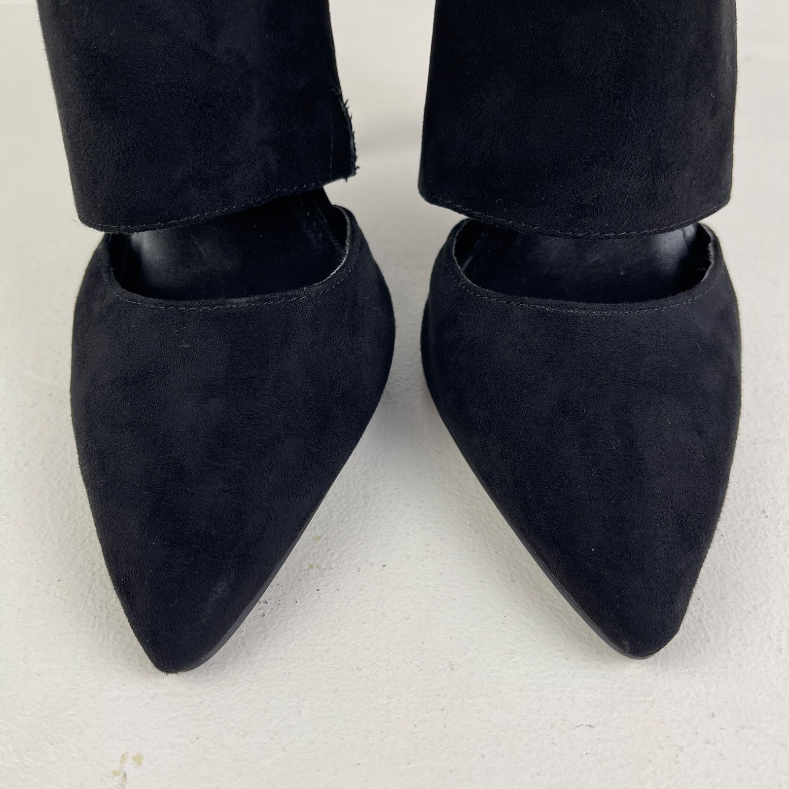 Express Express Stiletto Booties Heels Faux Suede Pointed Toe 6 NWT Size US 6 / IT 36 - 6 Thumbnail