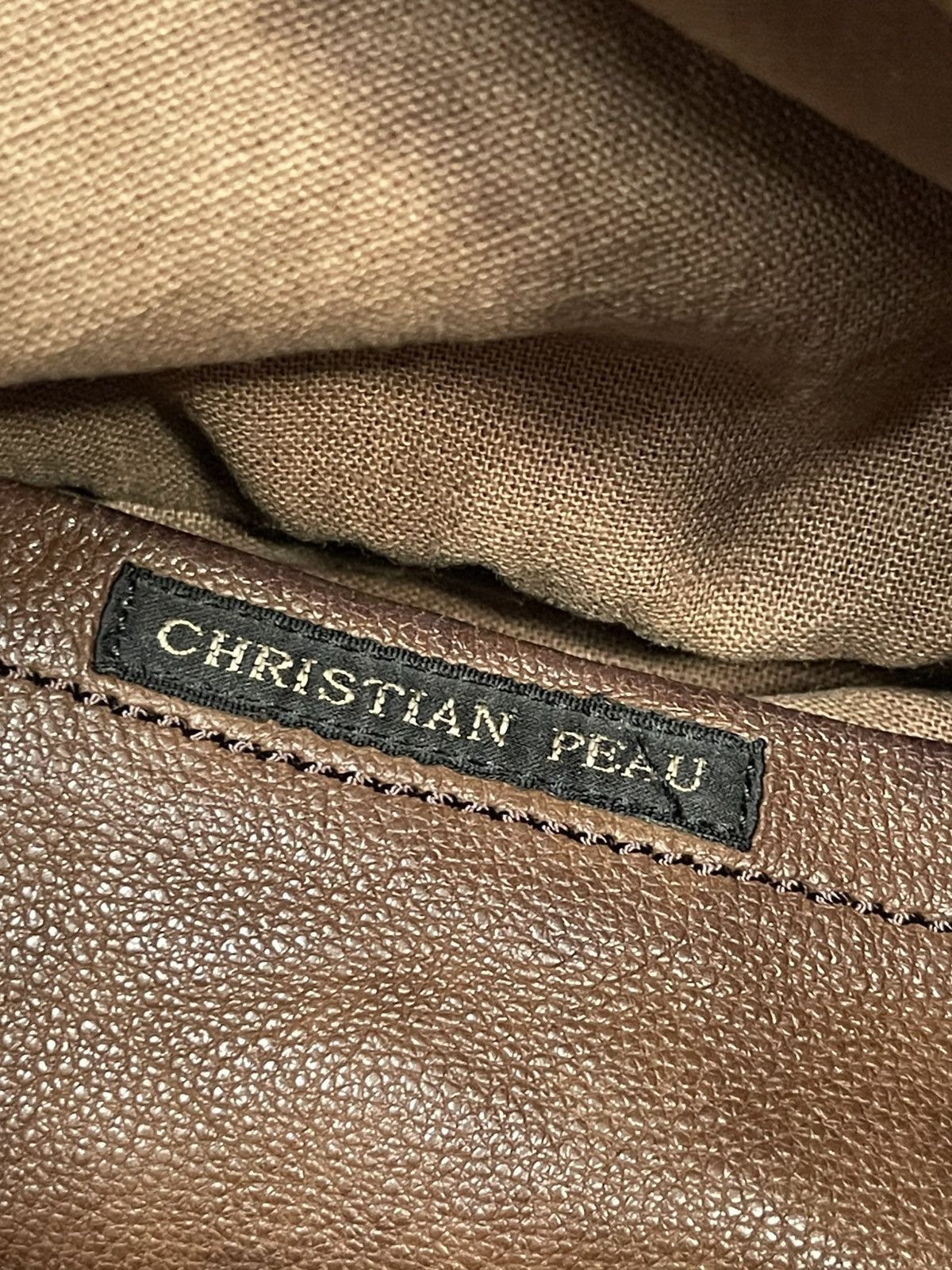 Julius Full Leather Christian Peau Tote Bag prada julius dior 1🟩3 Size ONE SIZE - 19 Thumbnail
