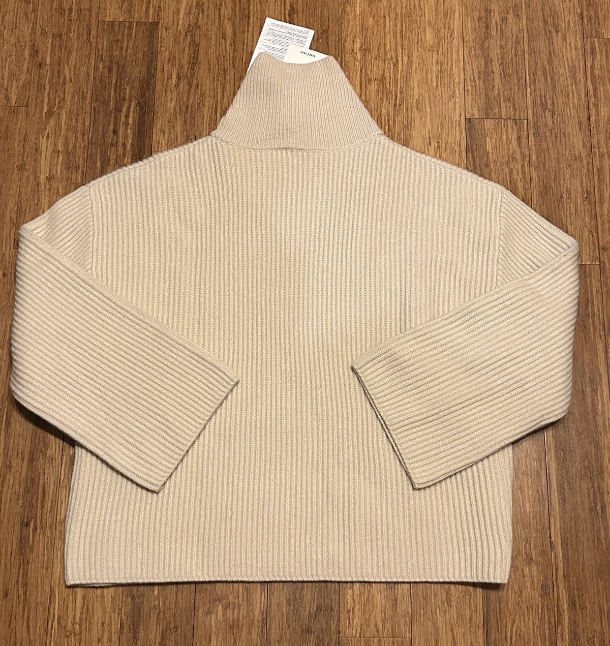 Toteme TOTEME Oversized ribbed 100% wool turtleneck sweater size L Size L / US 10 / IT 46 - 7 Thumbnail