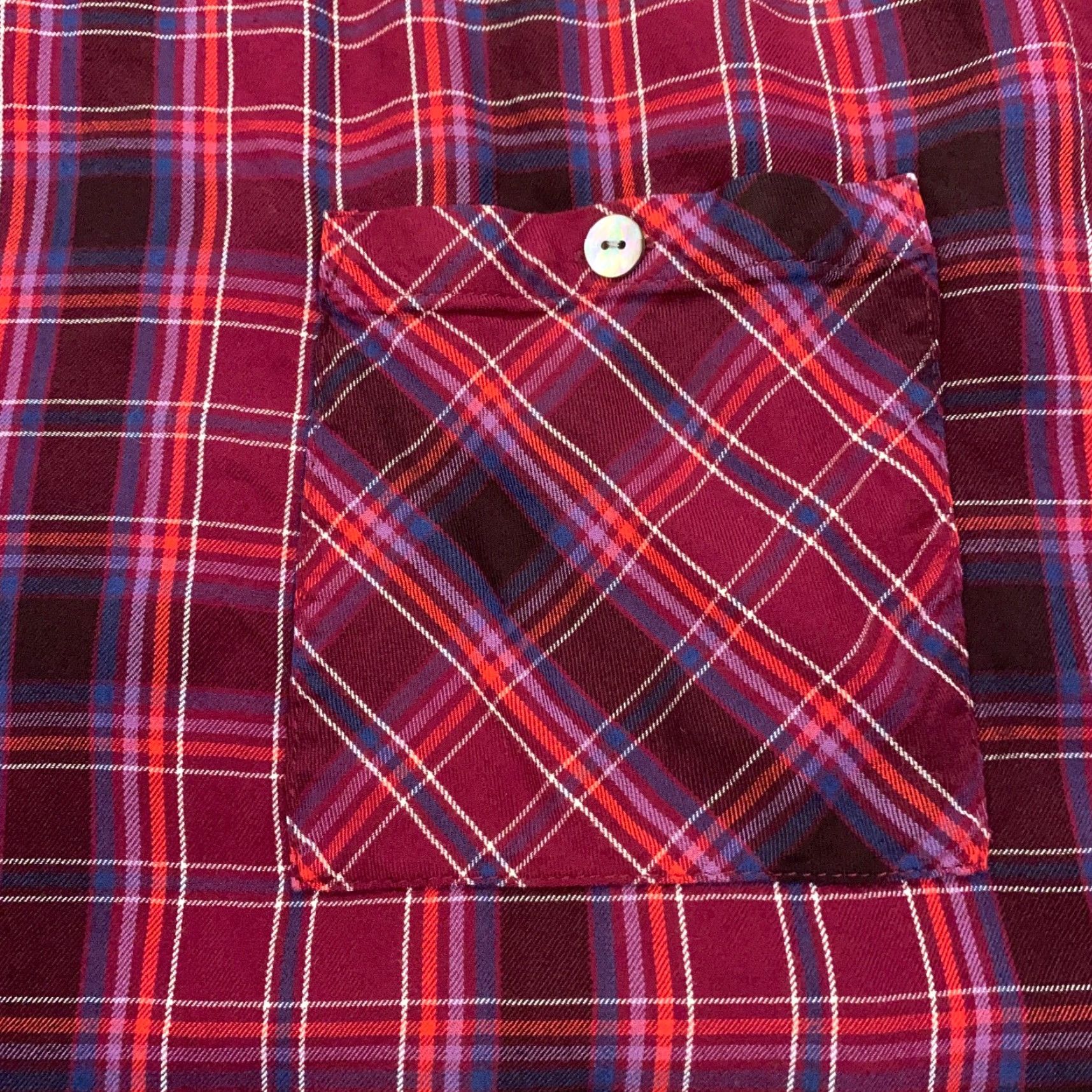 J. Jill J Jill Shirt Women Blouse Tunic 3/4 Sleeve Red Plaid Pocket Rayon S Womens Size S / US 4 / IT 40 - 5 Thumbnail