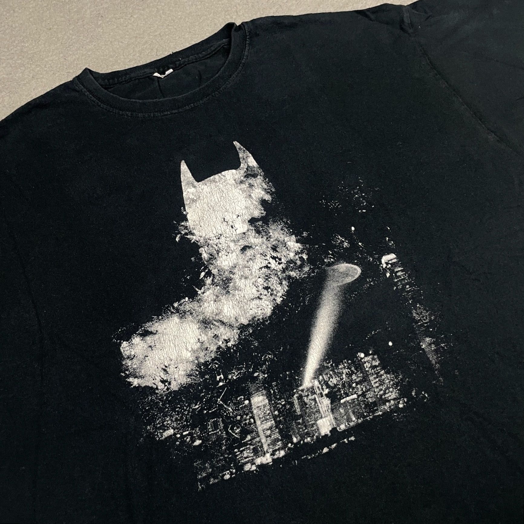 DC Comics Batman DC Comics Tshirt Mens Large Black Logo Short Sleeve Crew Neck Movie Batman DC Comics Shirt Size US L / EU 52-54 / 3 - 3 Thumbnail