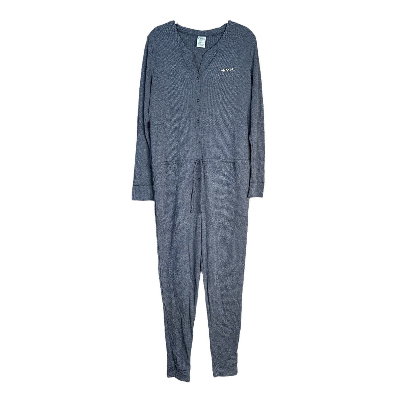 Pink Victorias Secret PINK Thermal Holiday Merry Happy Pajama L Size ONE SIZE - 3 Thumbnail