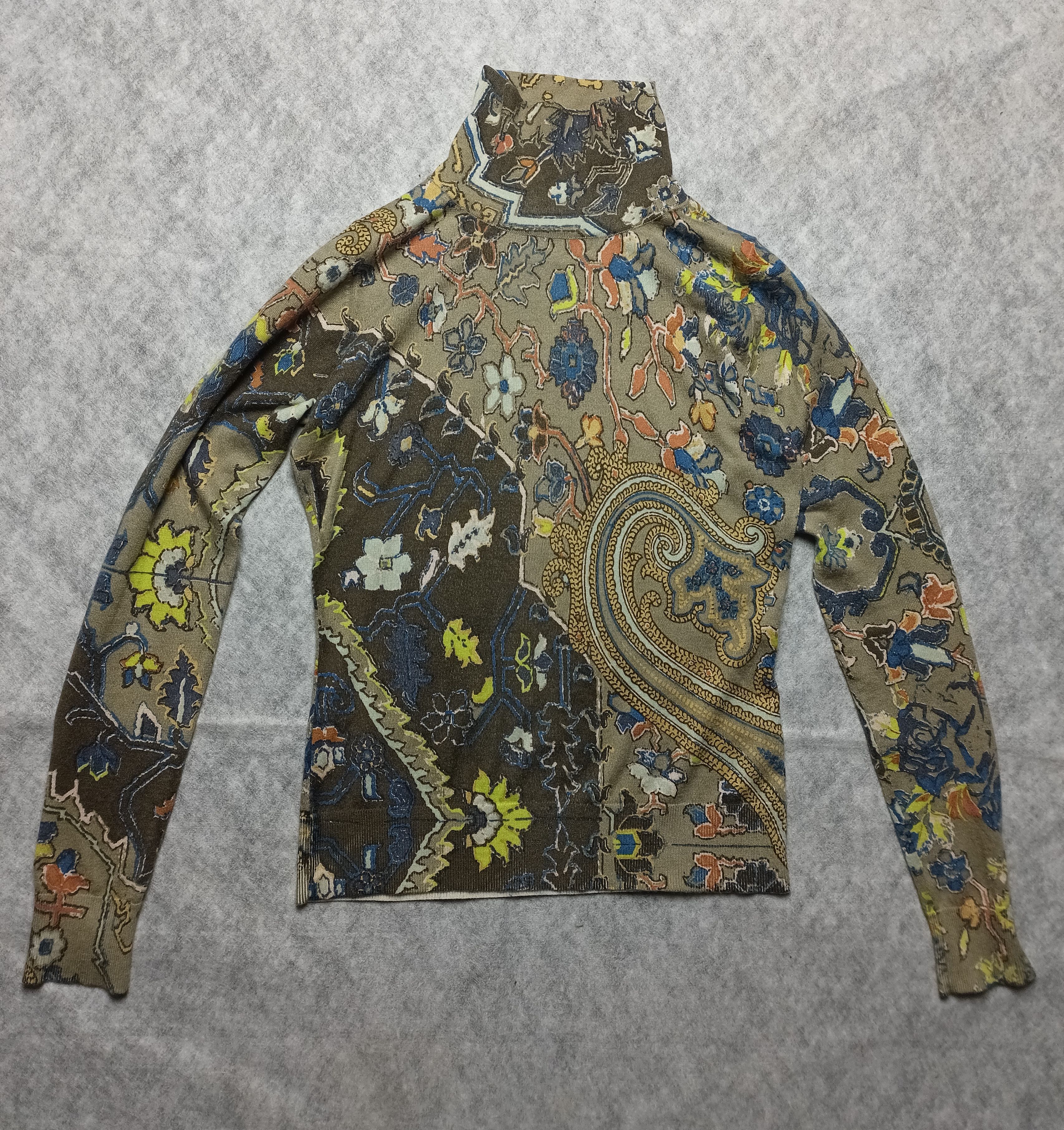 Etro ETRO Milano Paisley Print High Neck Jumper Size M / US 6-8 / IT 42-44 - 5 Thumbnail