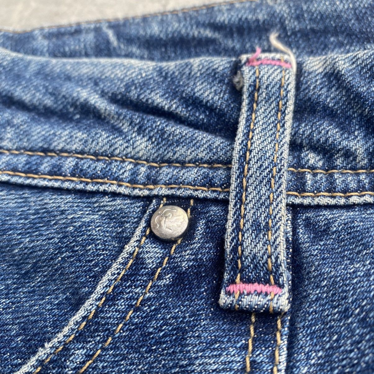 Edwin SOMETHING ANGEL Pink Splatter Stretchable Flared Jeans Size 24" / US 00 / IT 34 - 15 Thumbnail