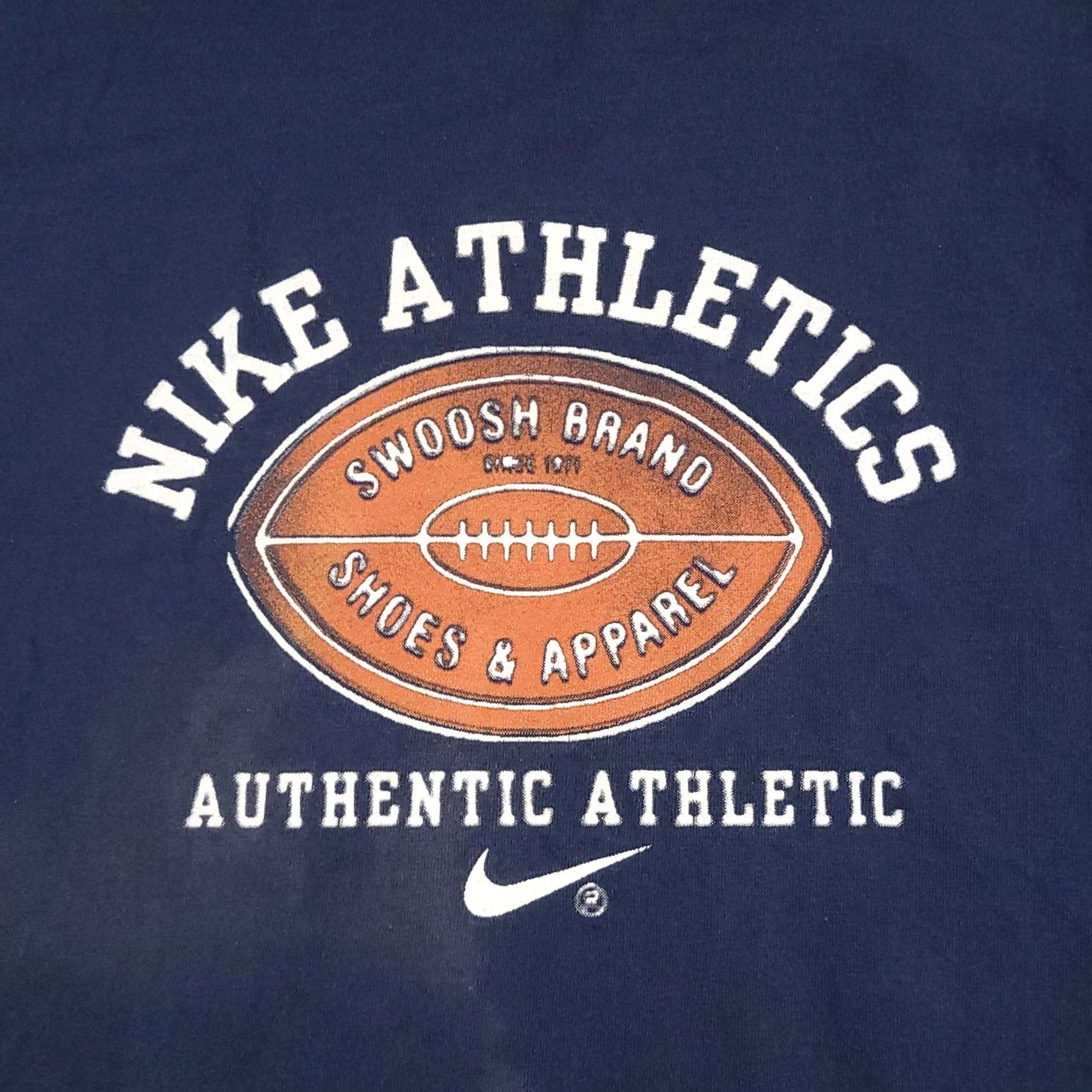 Nike Nike Athletics Shirt Mens Medium Long Sleeve Football Graphic Print Swoosh Logo 100% Cotton Blue, Regular Fit, Crew Neck, Vintage No, Mexico Size US M / EU 48-50 / 2 - 4 Thumbnail