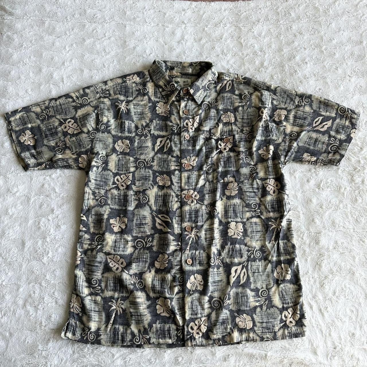 M.E. Sport Vintage ME Sport Hawaiian Shirt Mens XL Navy Tropical Floral Size US XL / EU 56 / 4 - 2 Thumbnail