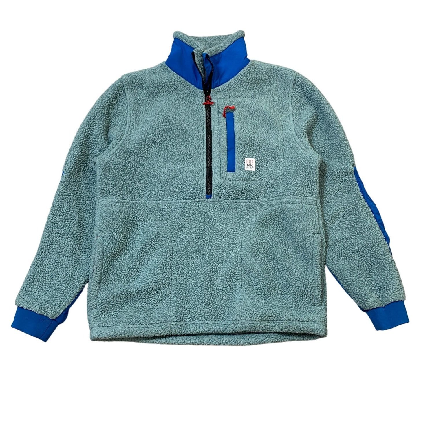 Topo Designs Topo Designs Mountain Fleece Pullover Jacket Mens S Gorpcore Size US S / EU 44-46 / 1 - 1 Thumbnail
