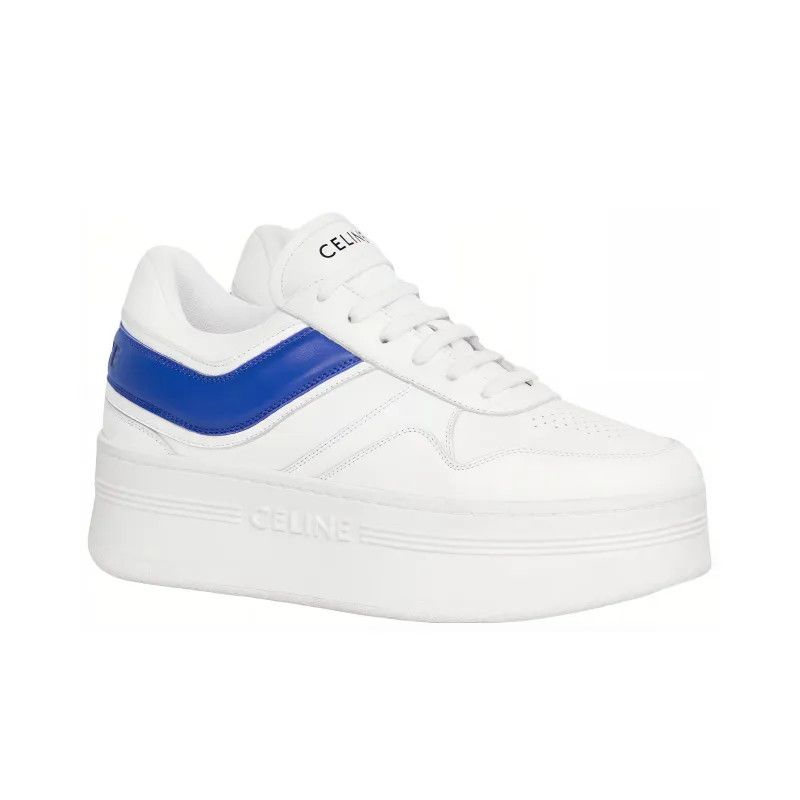 Celine o1bcso1str0824 Sneakers With Wedge Calfskin in Optic White Size US 4 / IT 34 - 1 Thumbnail