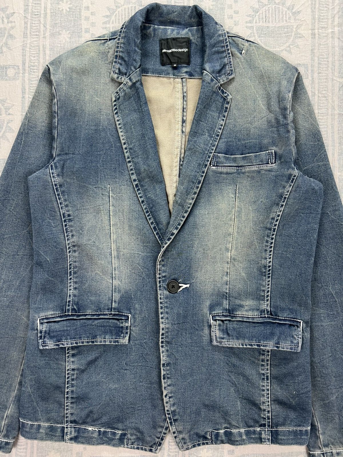 semanticdesign Semantic Design Dirty Soft Denim Jacket Size US XS / EU 42 / 0 - 3 Thumbnail