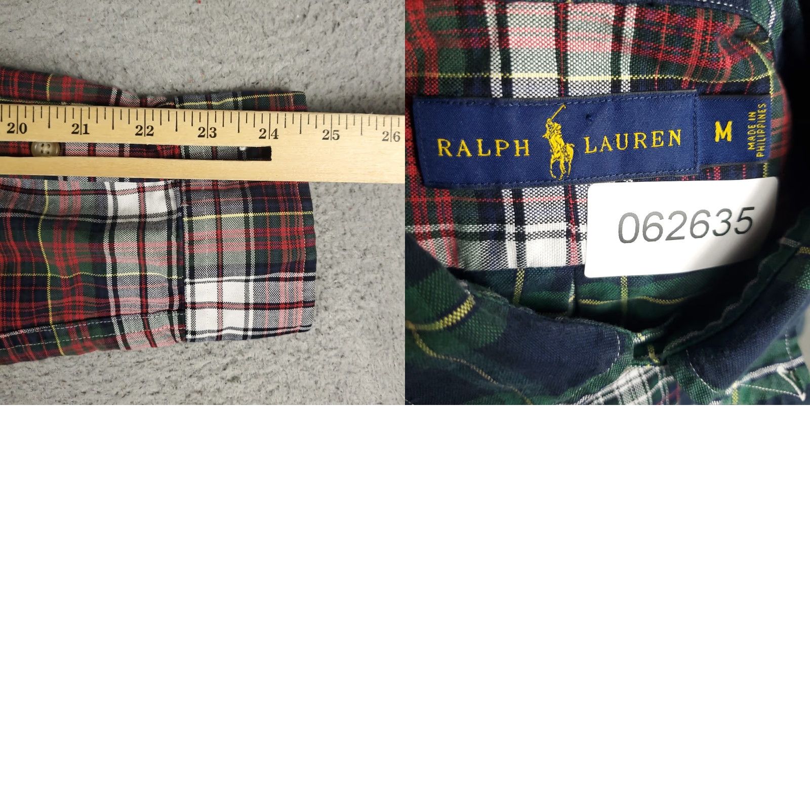 Ralph Lauren Ralph Lauren Plaid Button-Up Shirt Mens Medium Blue Red Long Sleeve Casual Size US M / EU 48-50 / 2 - 8 Thumbnail