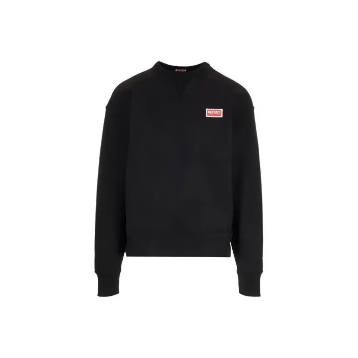 Kenzo KENZO SS23 Black Logo Print Long Sleeve Sweatshirt 0079 Size US XL / EU 56 / 4 - 1 Thumbnail