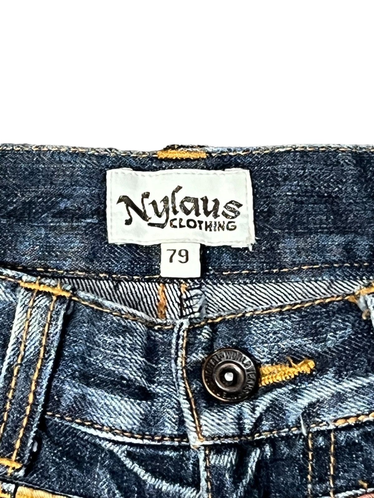 If Six Was Nine PUNK SICK💥NYLAUS Acid Wash Double Waist Distressed Denim 🔥 Size US 30 / EU 46 - 9 Thumbnail