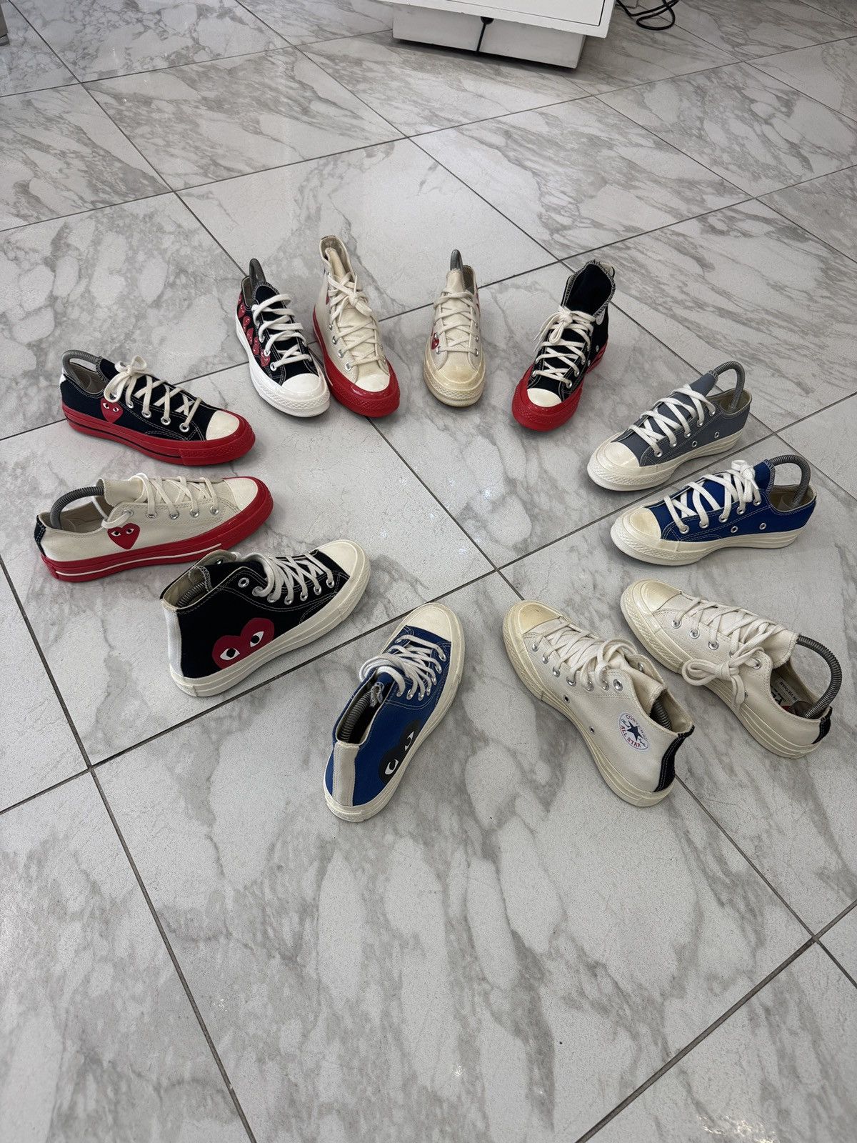 Comme des Garcons CDG PLAY x Converse Display Sneakers READ DESCRIPTION Size US 5 / EU 37 - 1 Thumbnail