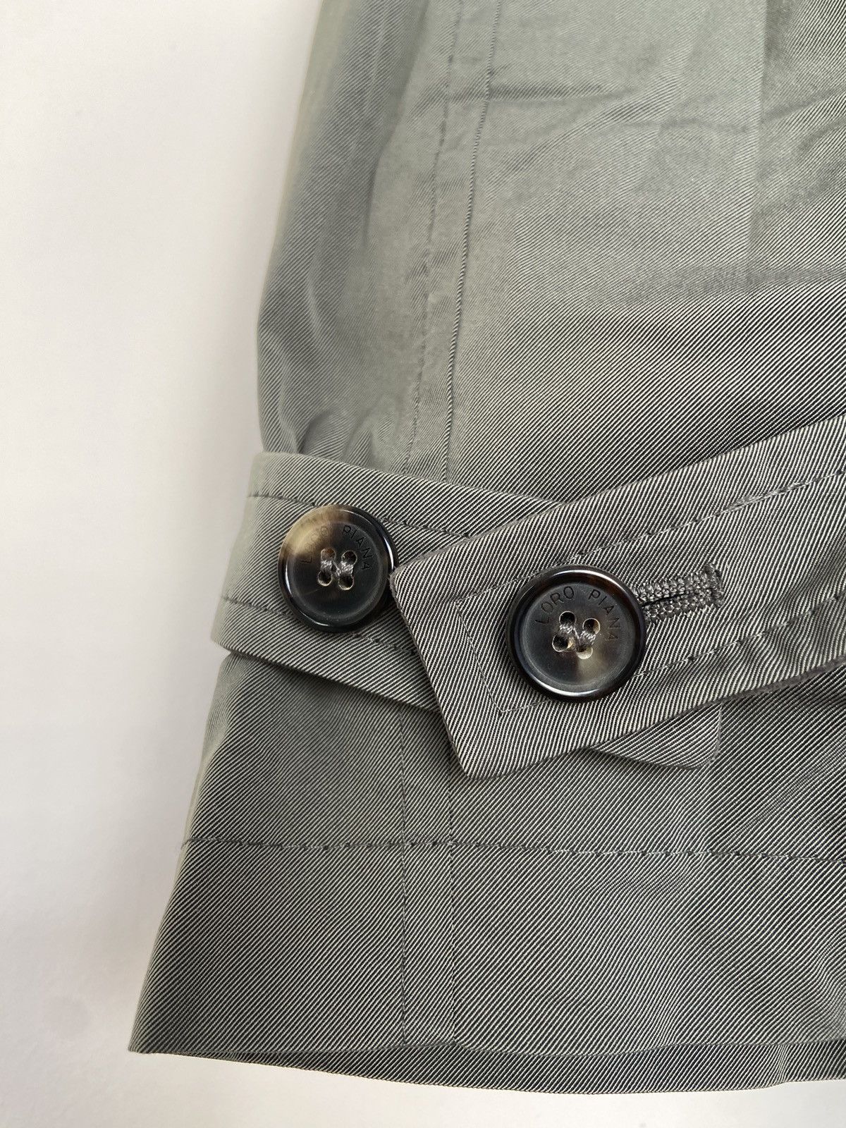 Loro Piana Loro Piana Light Olive Stormey Trench Tecno Coat Size US XXL / EU 58 / 5 - 6 Thumbnail