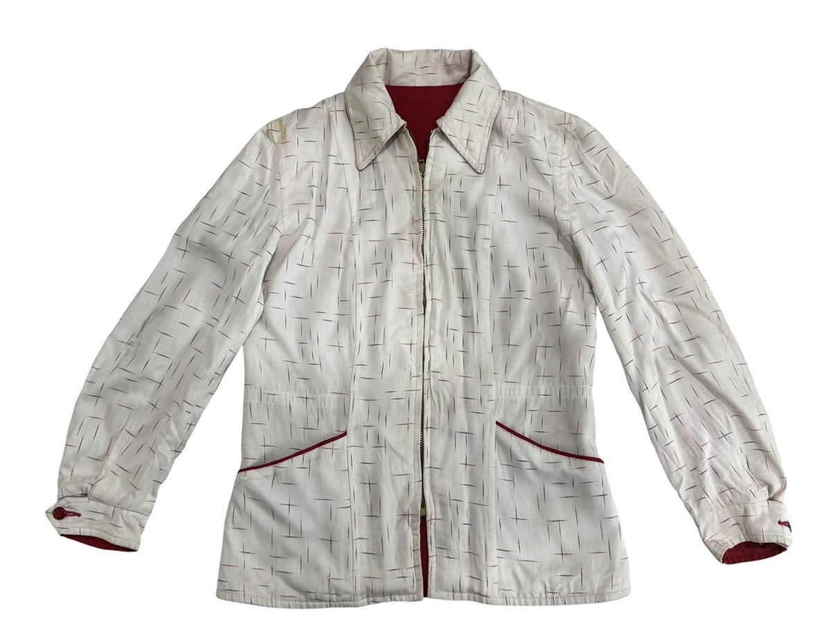 Vintage CONMAR ZIPPER REVERSIBLE RAYON JACKET WEATHER WISE RARE Size M / US 6-8 / IT 42-44 - 1 Thumbnail