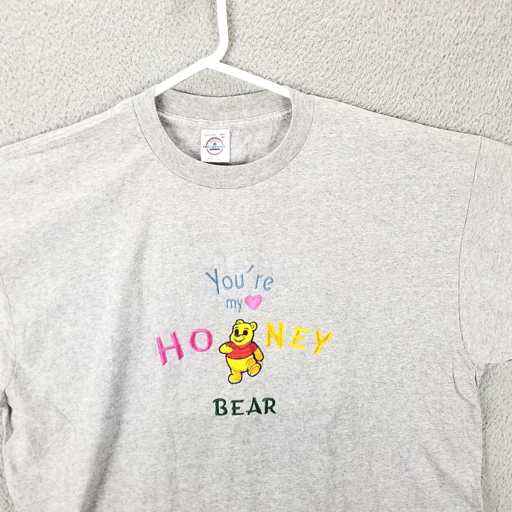 Vintage Vintage Winnie The Pooh Embroidered Shirt XL Gray Cotton blend Short Sleeve Crew Neck Men 90s Y2K Bratz Disney Geek Grunge Skater Size US L / EU 52-54 / 3 - 2 Thumbnail