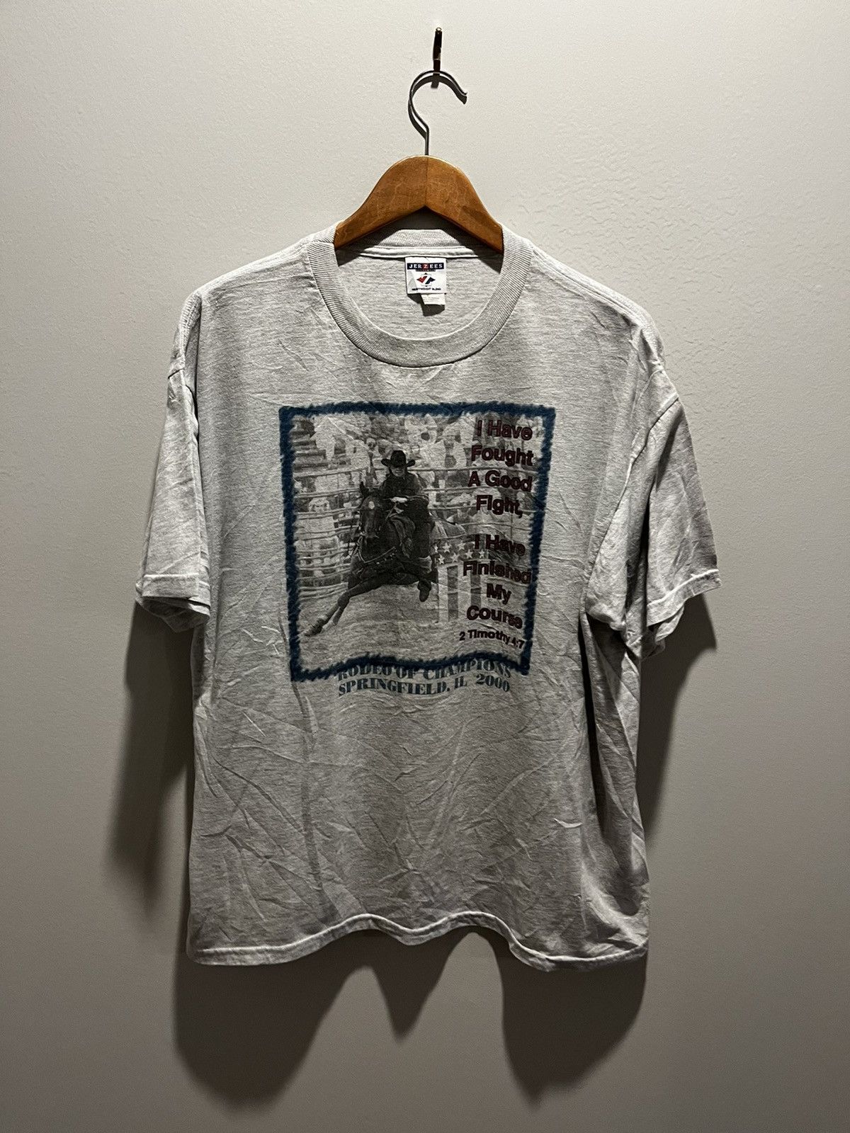 Jerzees × Vintage 2000s Rodeo Champion Size US XL / EU 56 / 4 - 1 Thumbnail