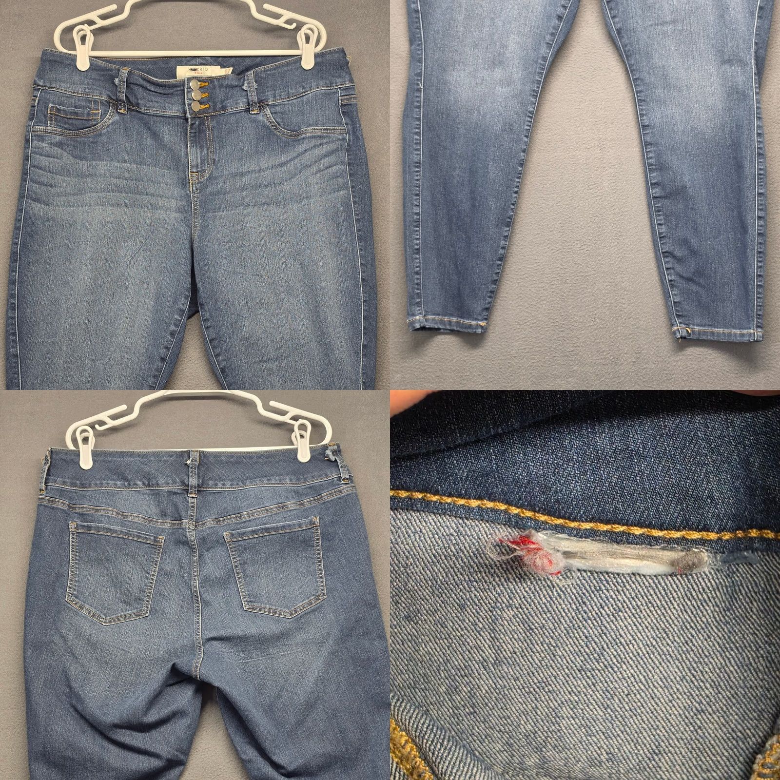 Torrid Torrid Jeans Womens 20S Blue Skinny Denim Pants Crop Casual 25" Inseam Size 42" / US 20 - 8 Thumbnail