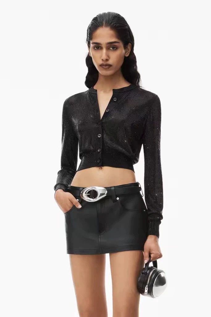 Alexander Wang Alexander Wang Crystal Cardigan Black M- Size M / US 6-8 / IT 42-44 - 2 Thumbnail