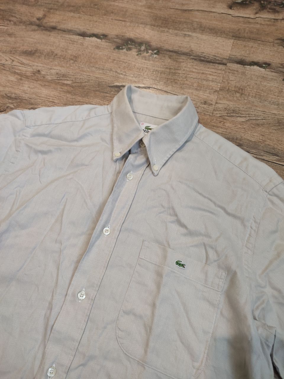 Lacoste Vintage Men's Lacoste Short Sleeve Pique Shirt Size US L / EU 52-54 / 3 - 3 Thumbnail