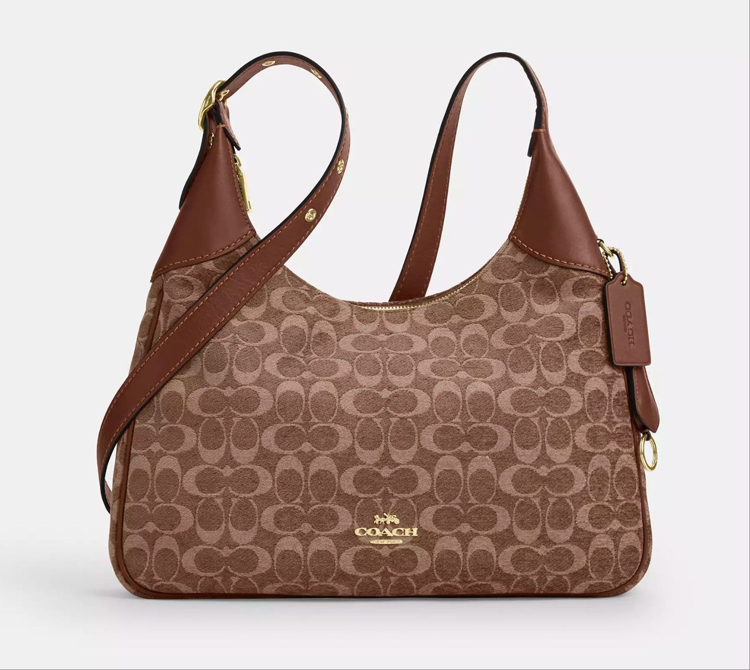 Coach Ella Shoulder Bag In Signature Chenille CCE49 Size ONE SIZE - 11 Thumbnail