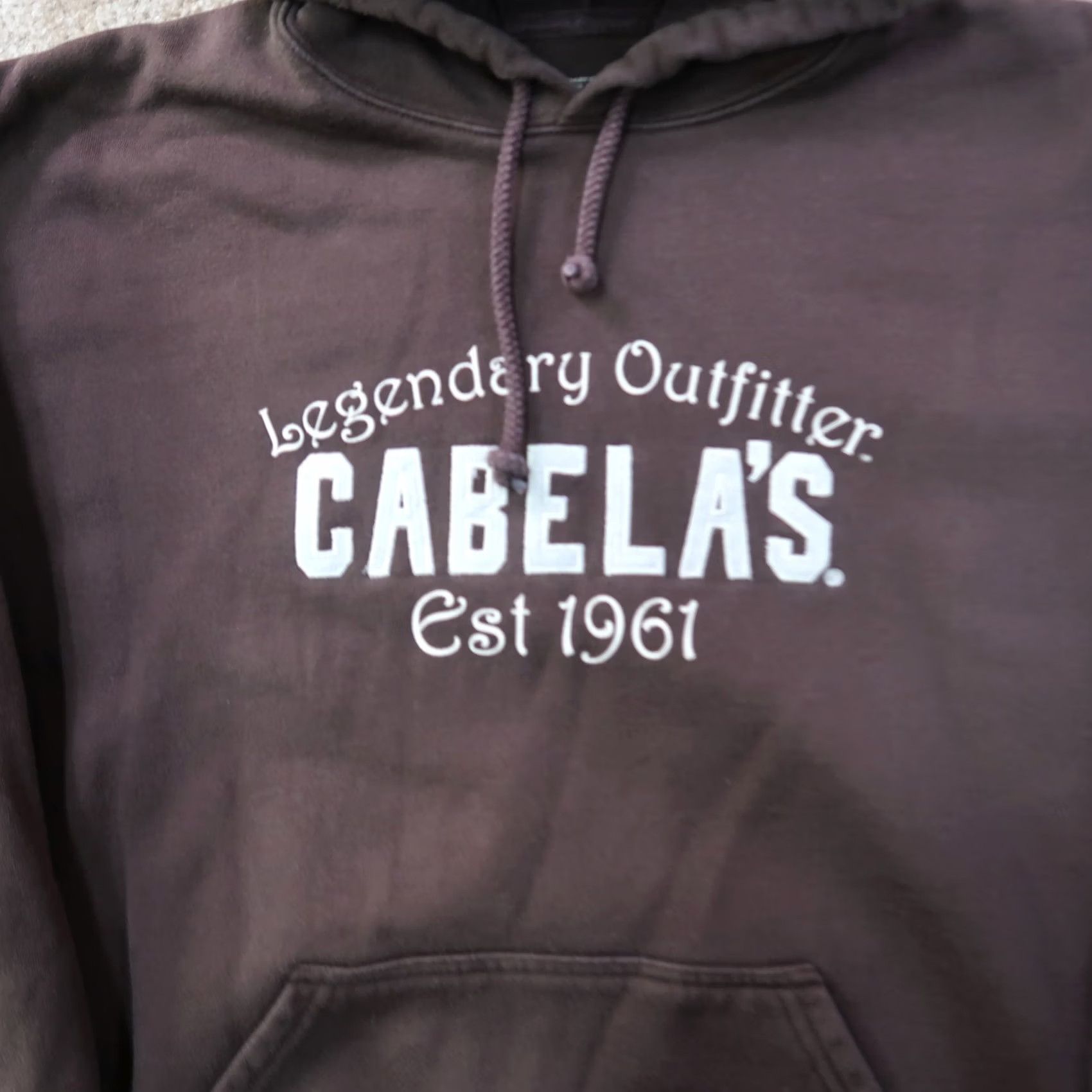 Vintage VINTAGE Cabela's Hoodie Men L Brown Long Sleeve Hooded Sweatshirt Size US L / EU 52-54 / 3 - 2 Thumbnail